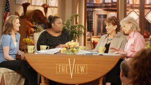 Jane being interviewed by Barbara Walters on The View